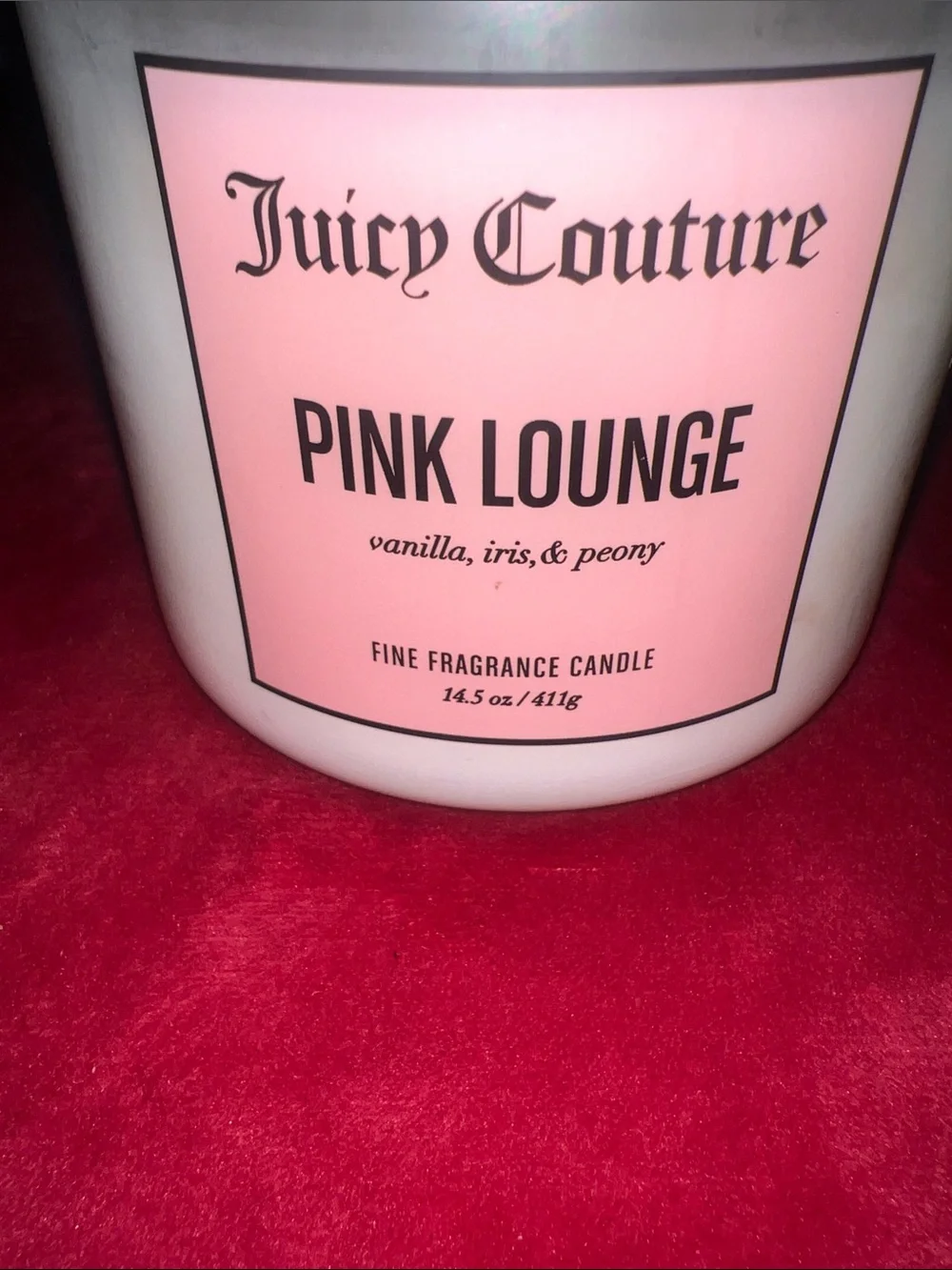Juicy Couture Pink Lounge Scented Candle. Brand new.